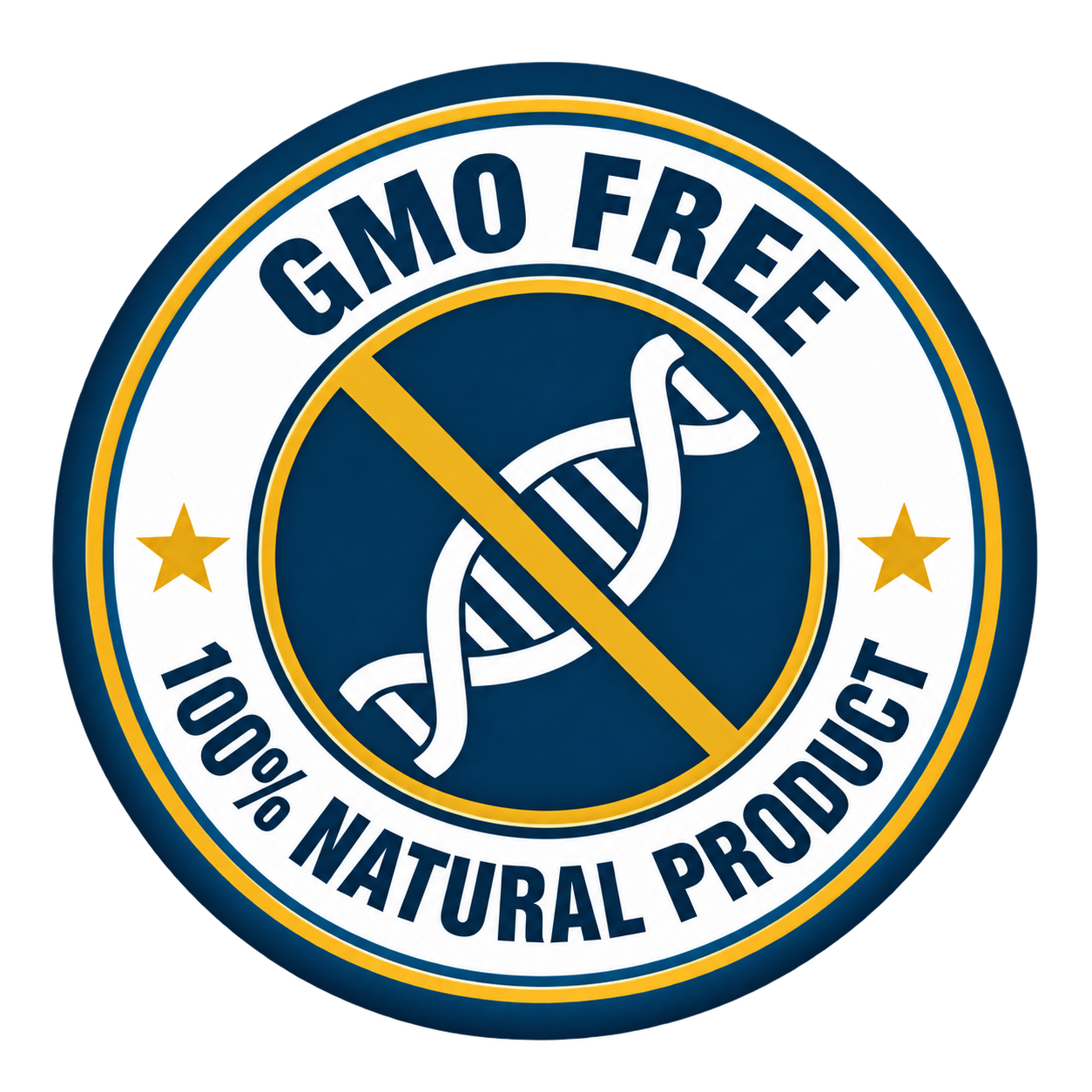 GMO Free — 100% Natural Product