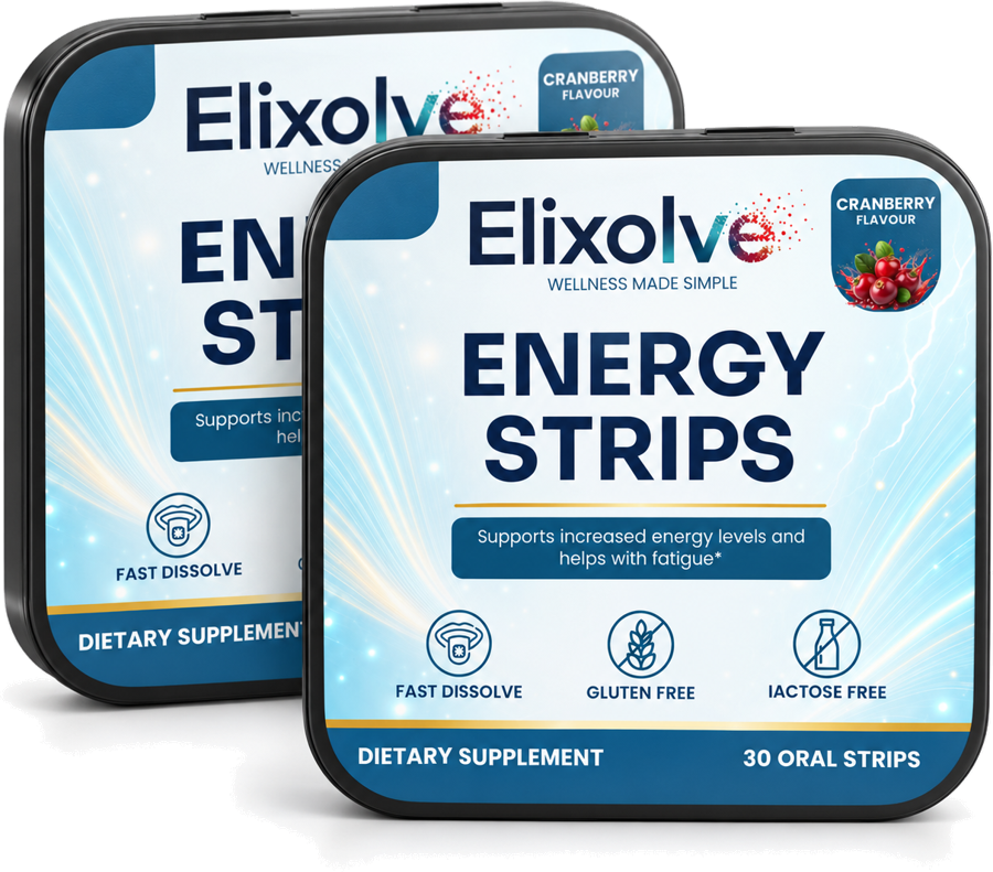 Two Elixolve Energy Strips tins